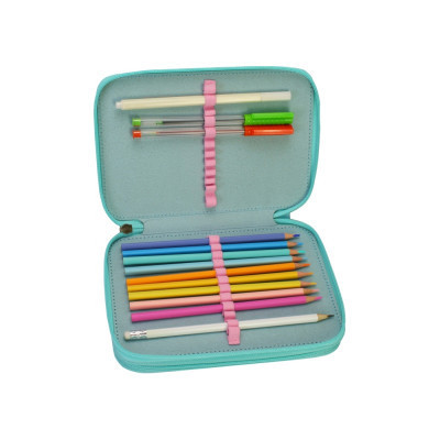 Пенал Cool For School 2 отделения с отворотами Голубой (CF87278) Винница - изображение 2