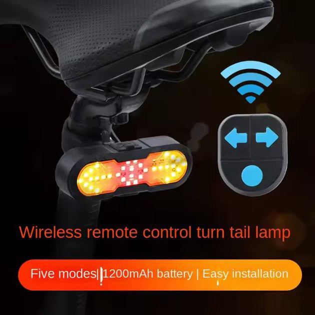 Велоліхтар CYGM-2229 STOP (red+yellow) із сигналом RE-49 Київ - фото 2