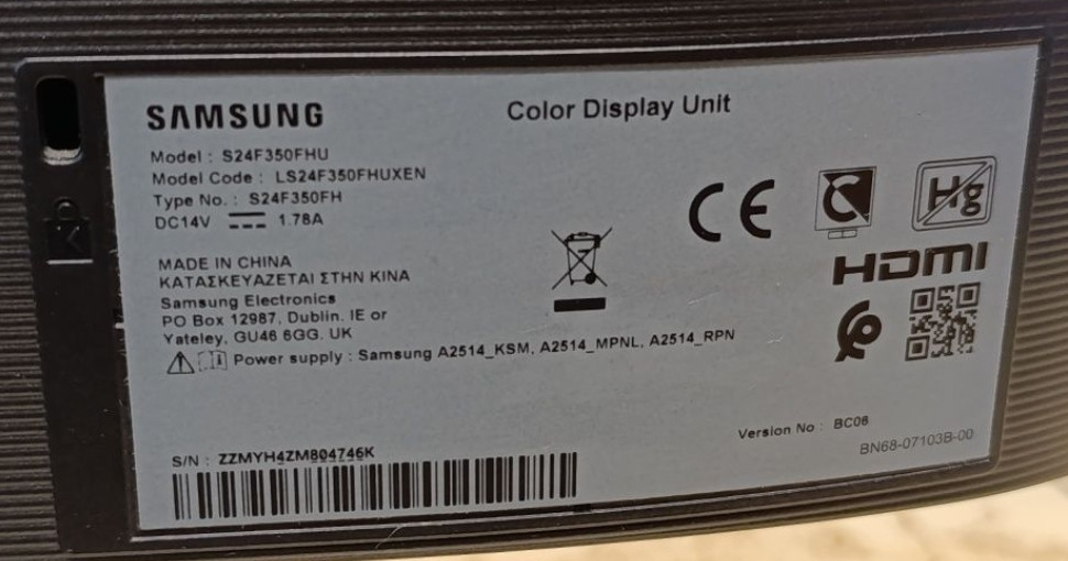 Монитор Samsung 24