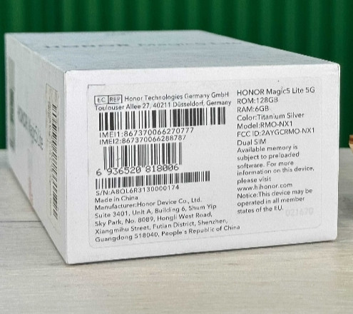 NEW Huawei Honor Magic 5 Lite 6/128Gb Titanium Silver Trade Гарантия. Київ - фото 7