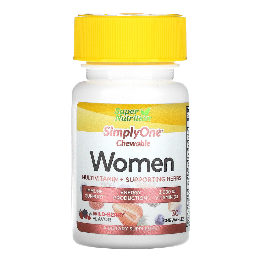 Мультивітамінний комплекс Women, Multivitamin + Supporting Herbs 30 Chewables (Wild-Berry) Луцьк - фото 1
