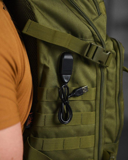 Рюкзак Silver knight oliva с USB ВТ1429 Одесса - изображение 3