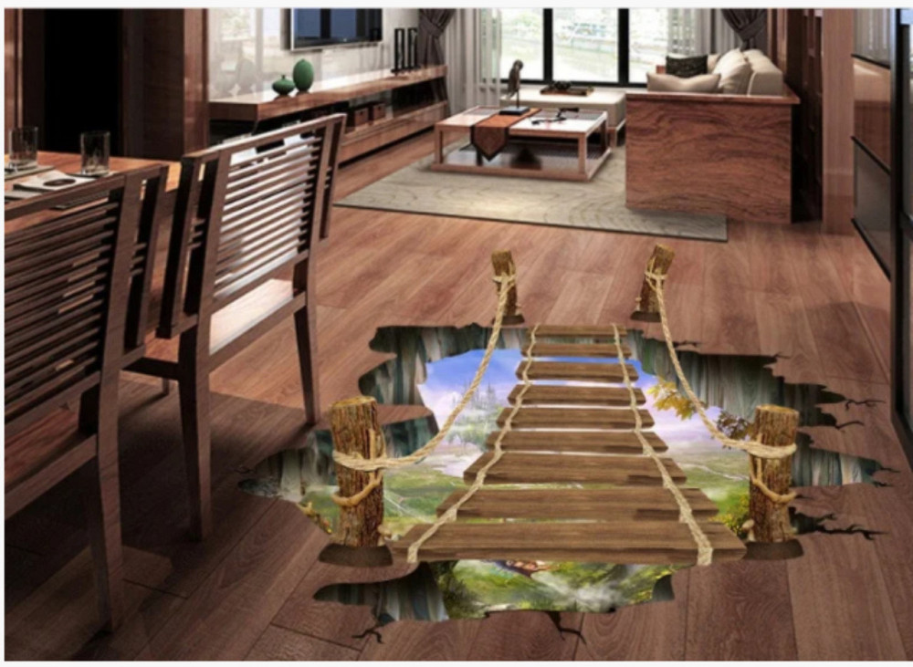 Декоративная наклейка Деревянный мост 3D Киев - изображение 6