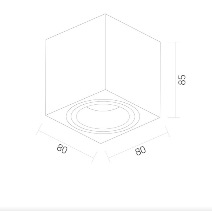 LED Світильник накладний під лампу GU10 чорний VL-SPF01-B Videx Житомир - изображение 4