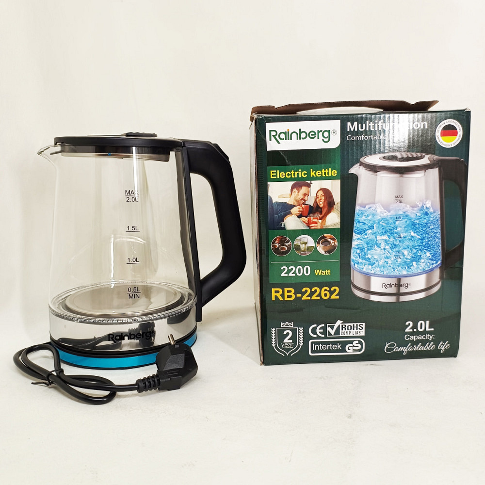 Чайник з функцією захисту від перегріву Rainberg, Електрочайник з функцією автоматичного відключення UY-80 Львів - фото 8