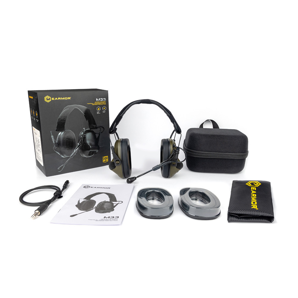 Активні захисні навушники Earmor M33 (FG) Olive з Bluetooth та гарнітурою (M33-FG) Киев - изображение 14