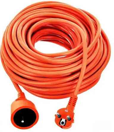 Удлинитель BX-787 50 м 3x2,5 мм² 3000 Вт с заземлением, силовой кабель, оранжевый, бытовой Одесса