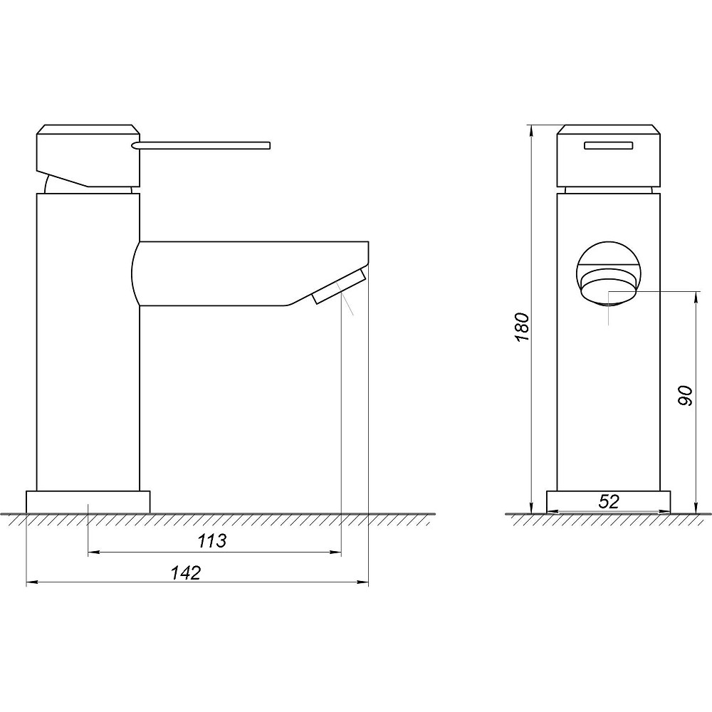Змішувач для умивальника DOMINO ELLIPSE DCC-101 Луцк - изображение 6