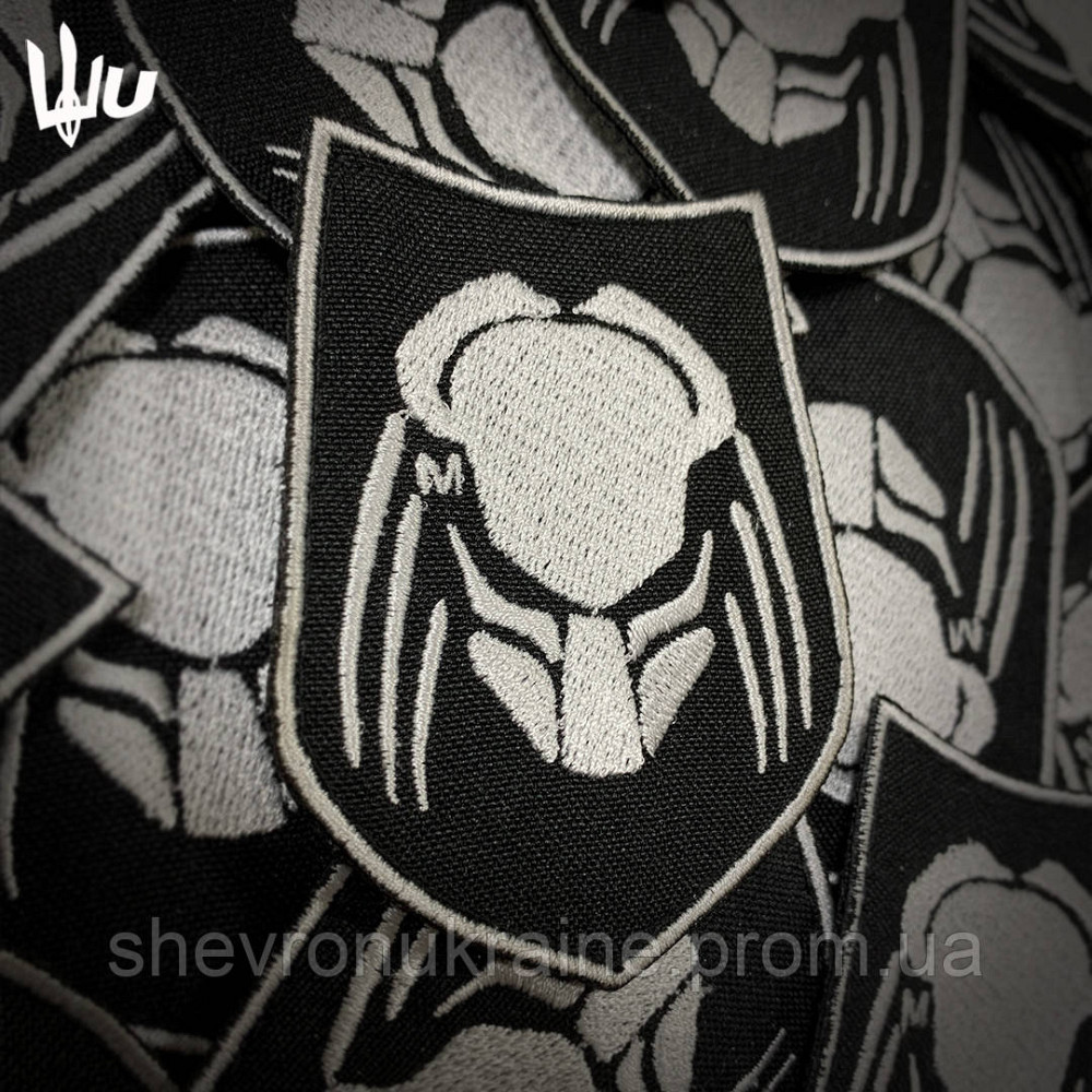 Шеврон ХИЩНИК (Форма щит. На липучке) Размер 8x7.5см Киев - изображение 3