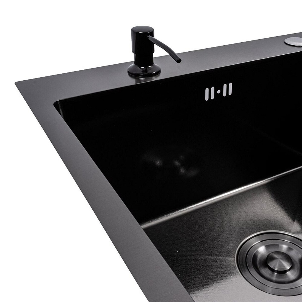 CM 78*50 L DÉCOR Мийка PVD чорна Valeso Handmade (3.0/0.8) Коломыя - изображение 4