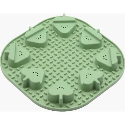 Универсальная посуда для животных Fiboo Snoopy + fibnoose коврик для слизывания лакомства и еды с элементами игры, зеленый (FIB0264) Винница - изображение 1