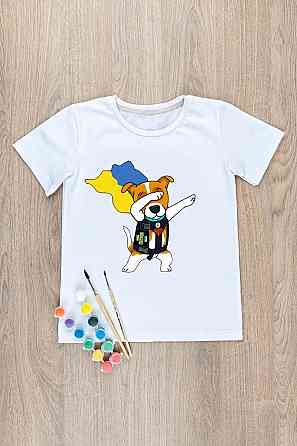 Футболка-раскраска детская Пёс Патрон, топ Крохатушка одяг 122 Киев