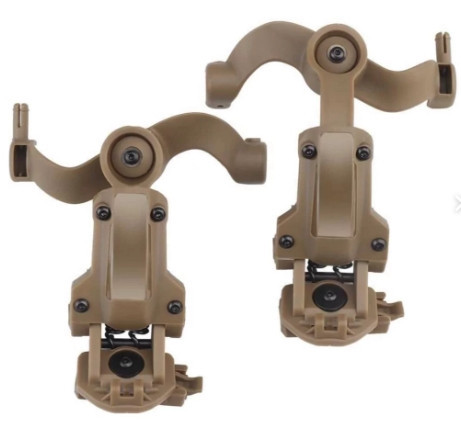 Універсальний адаптер для кріплення активної гарнітури на рейки шолома OPS Core Пісочний Вінниця - фото 1