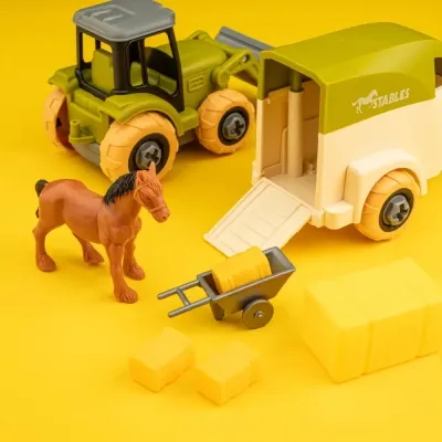 Игровой набор Otamanko Веселый хутор (трактор, грузовик, прицеп, фермер, лошадь, овца) (8827) Винница - изображение 3