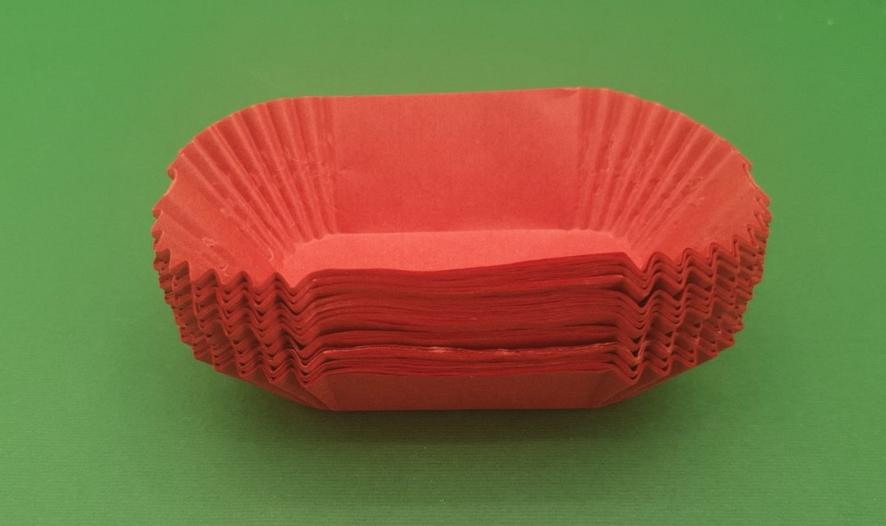 Тартолетка для кексів"Прямокутна червона"(80*35*30,5) (100шт)/П-8/ (1 уп.) Харків - фото 3