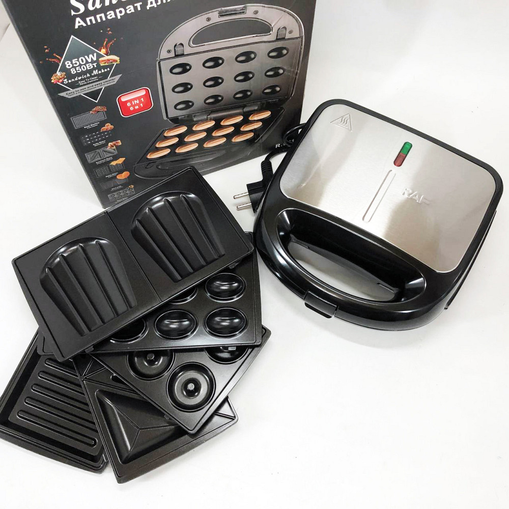 Гриль контактный бытовой, Вафельница гриль 4в1 Электрический с регулировкой ZY-51 Львов - изображение 20