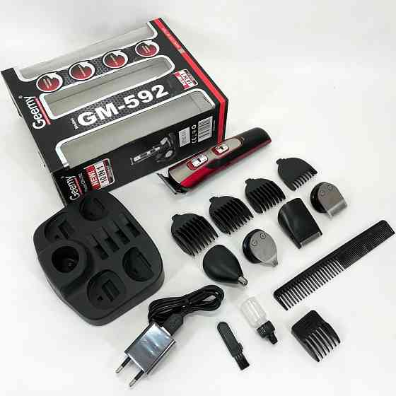 Машинка-тример для стрижки бездротова GEMEI GM-592, Універсальний тример для стрижки та гоління EA-68 Київ