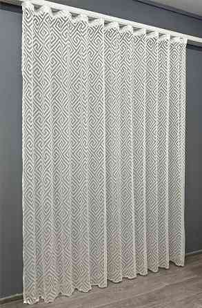 Тюль VR-Textil 1556т Ромб Меандр Жакард Молочний 450х270 см (42-1049) Київ