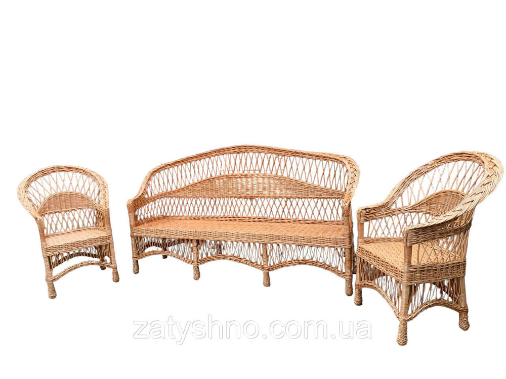 Диван плетений з лози 2 метри в довжині Київ - фото 2