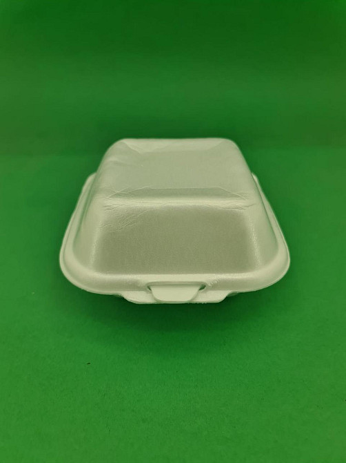 Ланч-бокс з спіненого полістиролу з кришкою 123*133*78мм білий HP-7 250 шт/уп Харків - фото 1