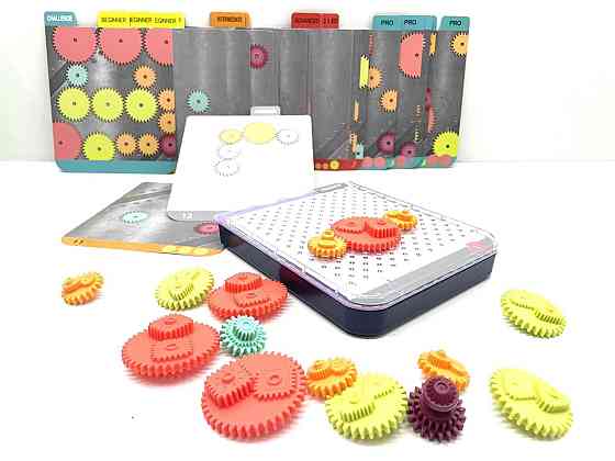 Гра логічна Hola Toys шестерні 40 карток із завданнями (E7985) Чернигов