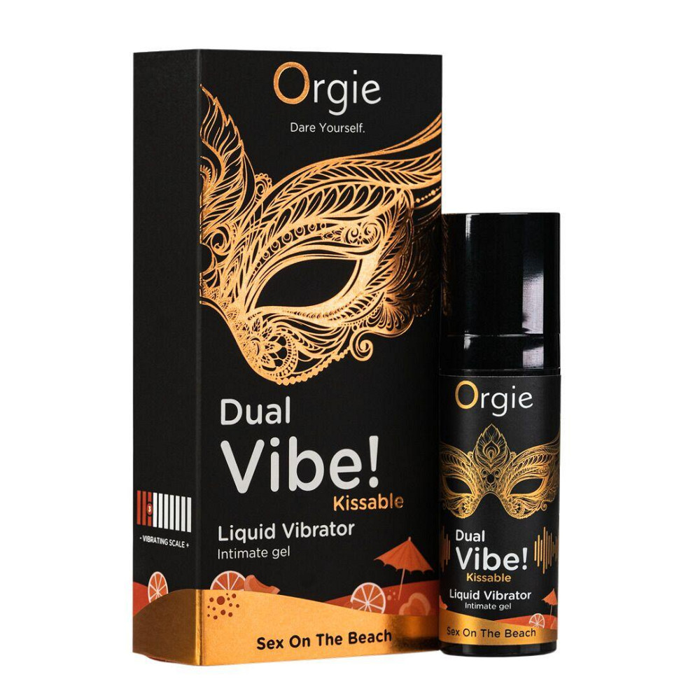 Рідкий вібратор Orgie Dual Vibe! Sex On The Beach Kissable Liquid Vibrator, 15 мл Sex Aura Київ - фото 1