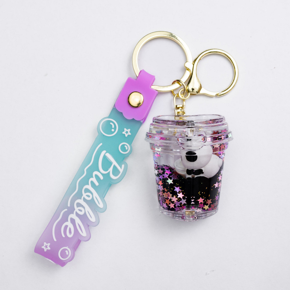 Дитячий брелок Panda TV 5×5 (см) для ключів, на сумку і рюкзак HP-55-31HEART Київ - фото 1