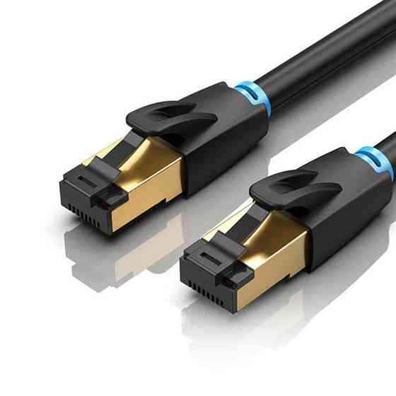 Патч-корд CAT 8 SFTP Ethernet, 20 m, Black (IKABQ) Чорний Харьков