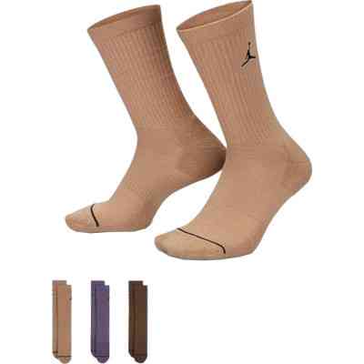 Шкарпетки Nike U ED CUSH POLY CREW 3PR 144 DX9632-905 42-46 3 пари Коричневий/Фіолетовий (196153838093) Вінниця