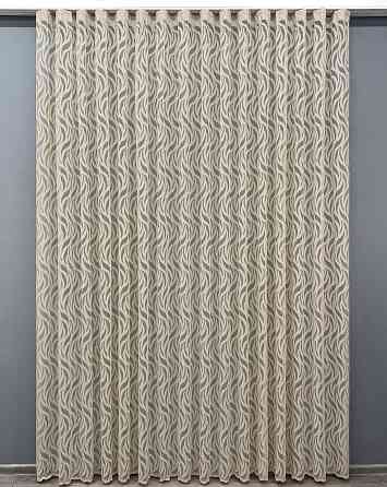 Тюль VR-Textil 1998т Жакард Бежевий 400х270 см (42-1018) Київ