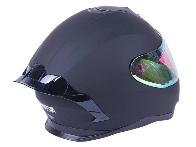 Шолом мотоциклетний інтеграл MD-820-1 (чорний матовий, скло жовтий хамелеон, size M) Мукачево - фото 2