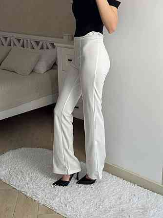 Женские базовые брючные лосины в классическом стиле крепдайвинг Молочный, 46/48 Одесса