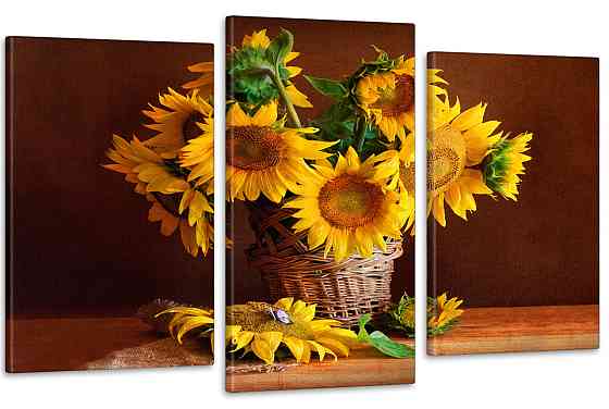 Модульная картина в гостиную / спальню Соняшники Art-636_3 Киев