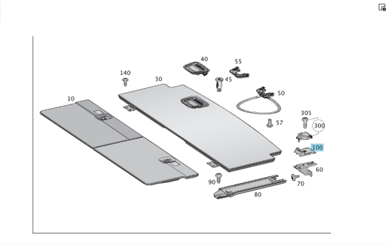 Mercedes-Benz  A1668600651 Накладка під петлею кріплення багажу права чорна GL/GLS X166 Одеса