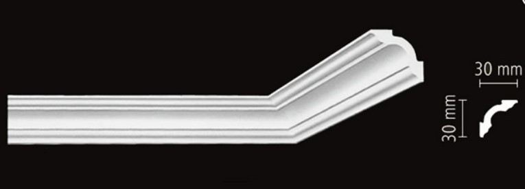 Потолочный  плинтус 30х30х2000 -А3- Днепр - изображение 1