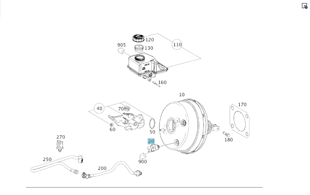 Mercedes-Benz  A1669050500 Датчик тиску в підсилювачі гальм ML/GLE W166 GL/GLS X166 GLE Coupe C292 A-class C169 A-class W169 B-class W245 Одесса - изображение 3