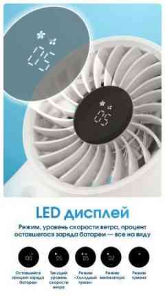 Вентилятор із охолоджуючим водним туманом Nitecore IzzCool 30 USB-C Синій Вінниця