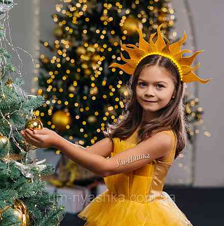 Золота сукня Дитяча святкова сукня костюм Зірочка Золота рибка Сонечко Кривий Ріг