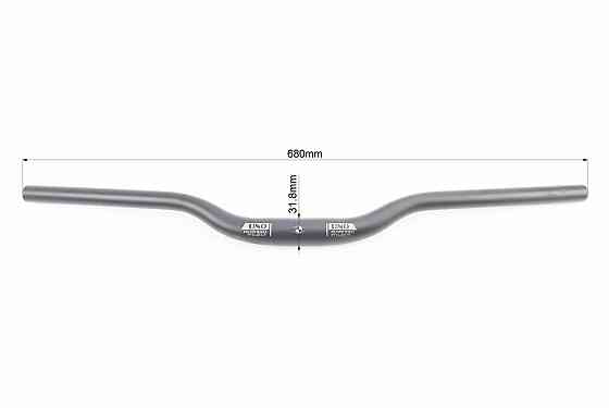 Кермо MTB 31,8х680мм, алюмінієве, чорне HB-RB11L Київ