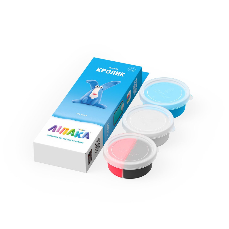 Набір самозатвердіючого пластиліну Кролик ЛИПАКА 30050-UA01 Вінниця - фото 1