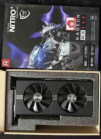 Видеокарта: Sapphire Nitro Plus RX580 4Gb.не Майниговая ! Киев