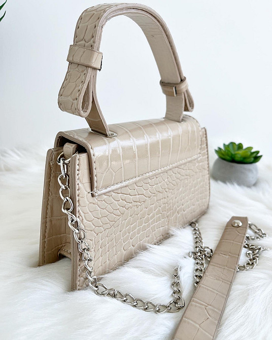 Сумочка клатч женская молодежная яркая через плече сумка Крохатушка одяг Бежевый Киев - изображение 6