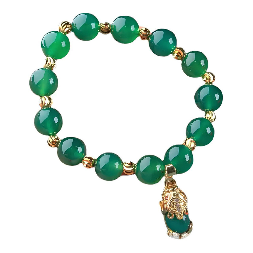 Браслет із зеленого нефриту RESTEQ — стильний аксесуар з натуральним каменем для внутрішньої гармонії, впевненості та захисту Київ - фото 1