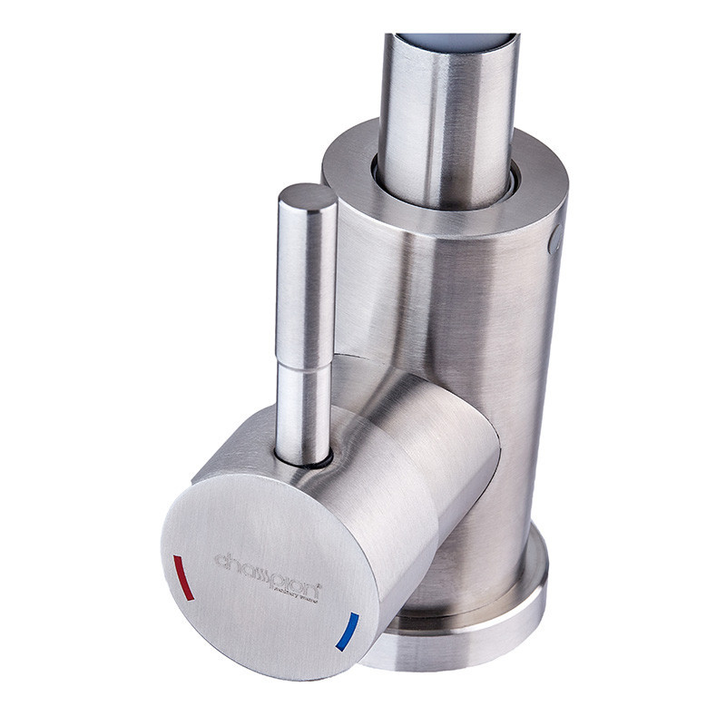 Кухонный смеситель с силиконовым изливом Champion SUS-011 Refl.Gray из нержавеющей стали (CH0333) Харьков - изображение 2