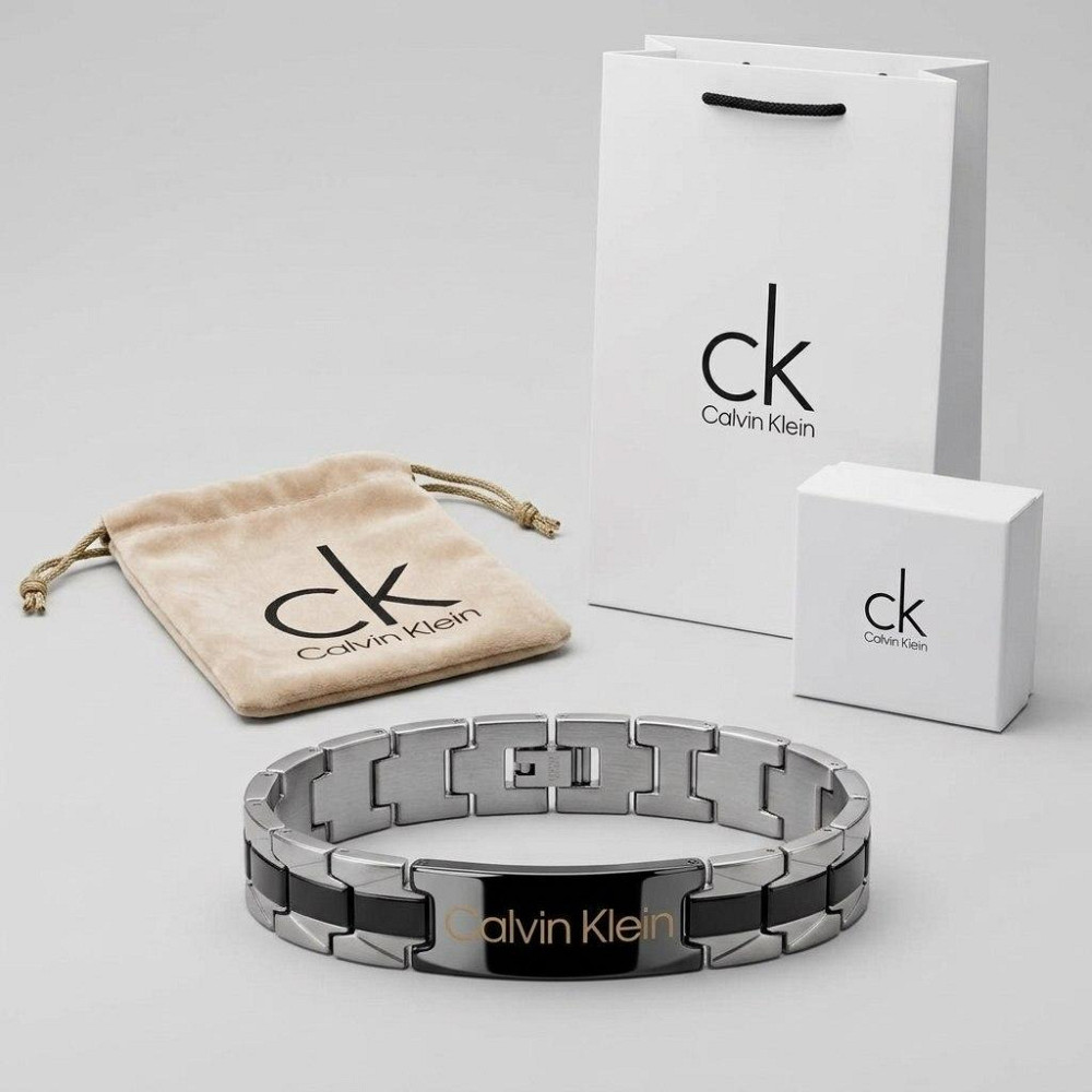 Мужской брендовый браслет Calvin Klein из нержавеющей стали (30112) Киев - изображение 1