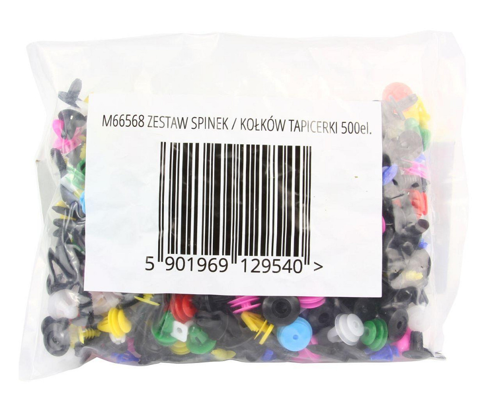 Універсальний набір із 30 видів затискачів, кліпс, штифтів 500 шт Mar-Pol (M66568) Нововолинськ - фото 3