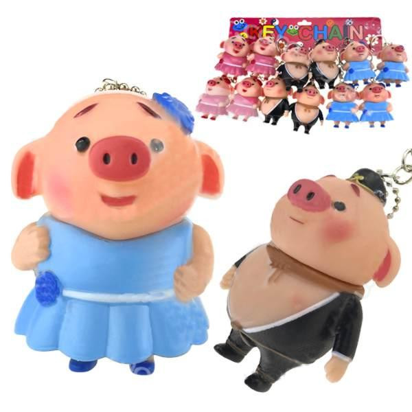 Брелок игрушка Свинка и свин во фраке 12 шт Киев - изображение 1
