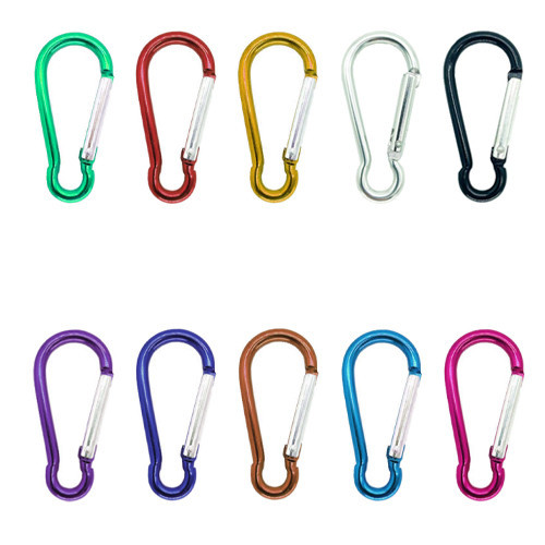 Карабін алюмінієвий 4.6 см, набір 10 шт для кемпінгу Київ - фото 2