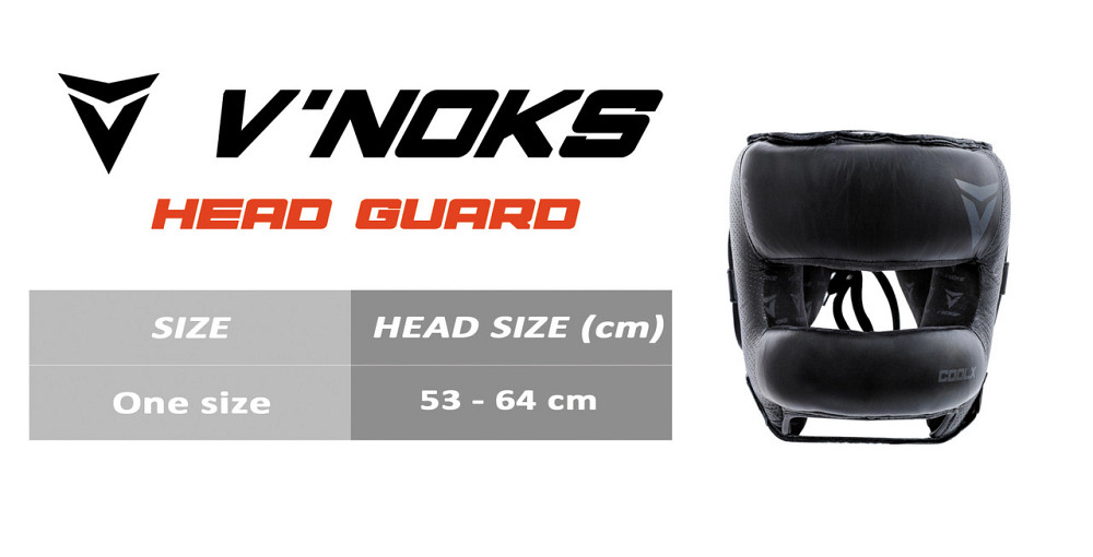 Боксерський шолом з бампером з натуральної шкіри чорний V`Noks Boxing Machine PRO Київ - фото 9