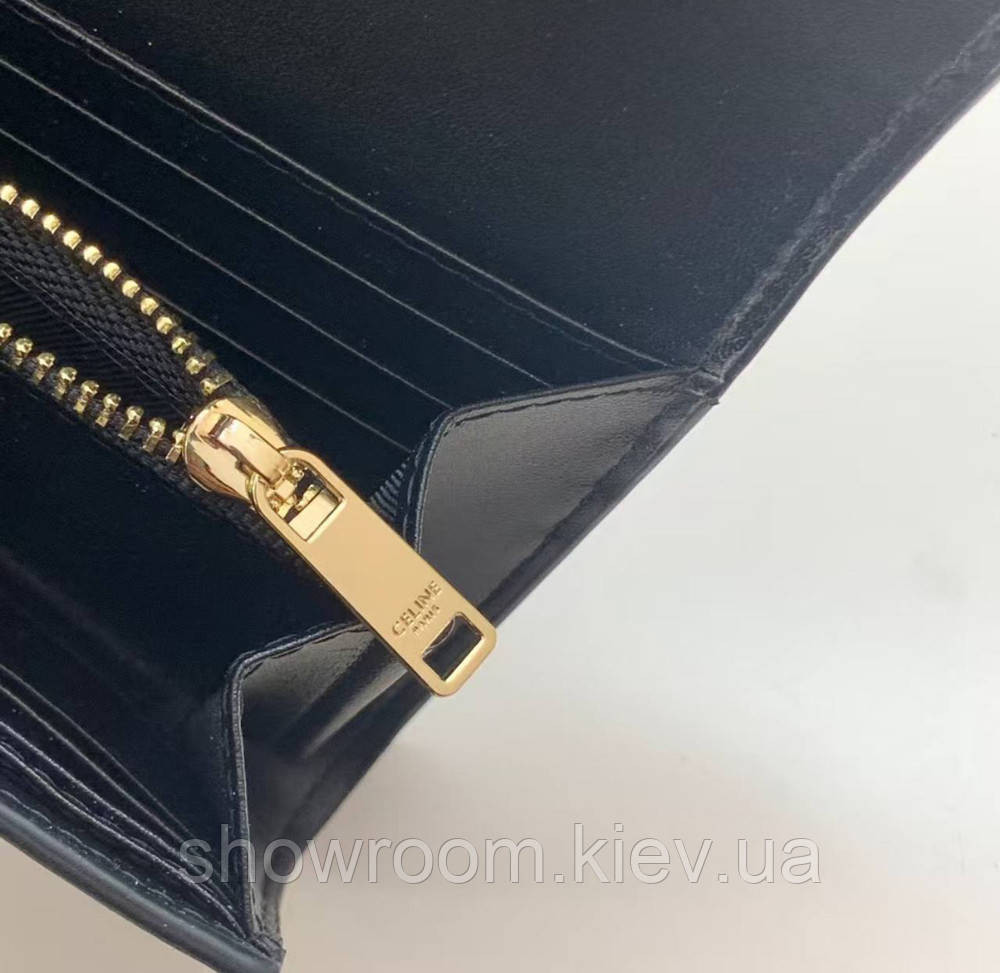Жіночий брендовий гаманець Celine (924) black Київ - фото 6